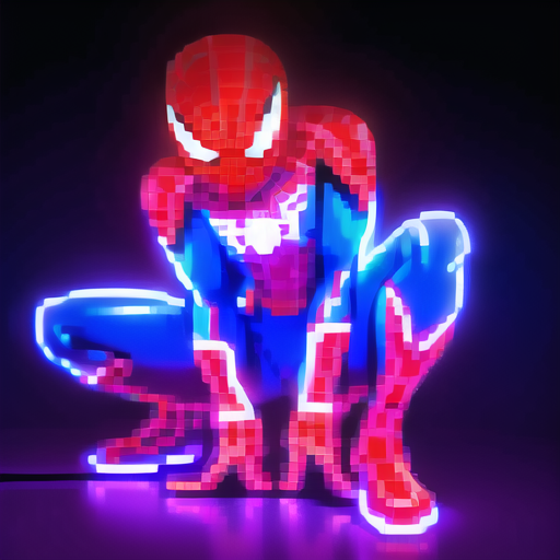 71265-524886945-(Spider Man),neon light,neon sign,neon,LED _masterpiece, high resolution, octance 4k, high detail _lora_Pixel Neon Art _line_1_,.png